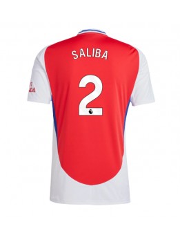 Arsenal William Saliba #2 Domaci Dres 2024-25 Kratak Rukavima